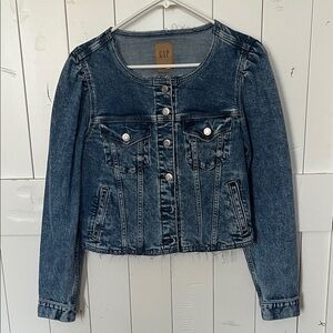 GAP Women's Dark Blue Jean Jacket